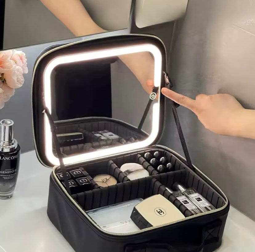 Travel Makeup Case with LED light