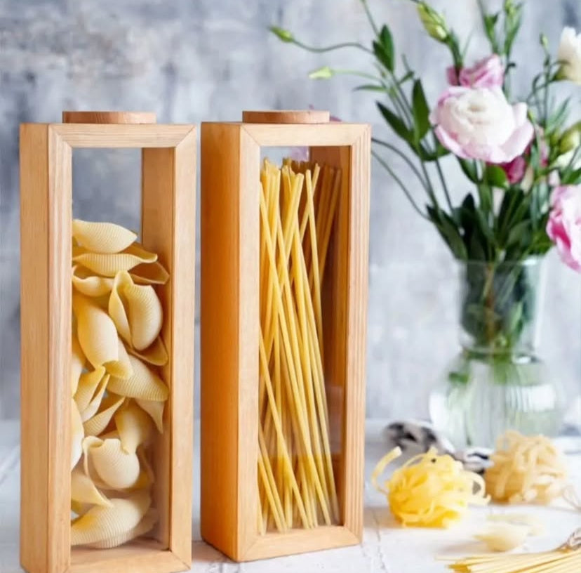 Bamboo Glass Dispenser (Tall)