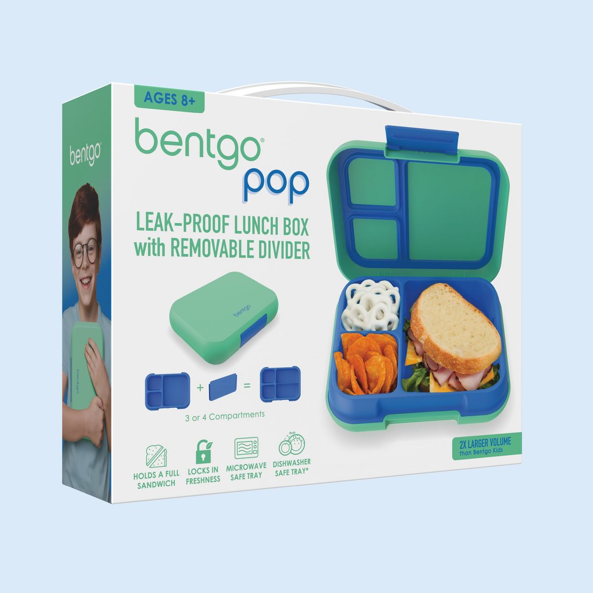 Bentgo Pop Leak Proof Lunch Box W Removable Divider