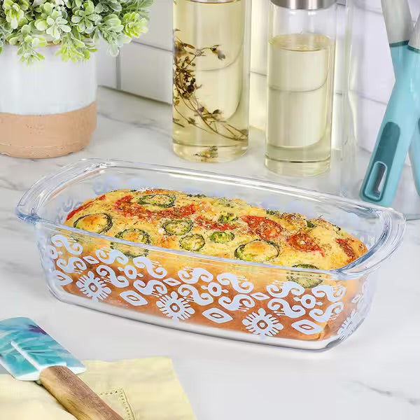 Tia Mowry 1.6 Qt. Glass Loaf Pan
