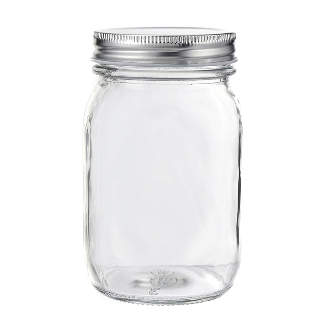 Conserve Jar W Silver Lid (500ml)
