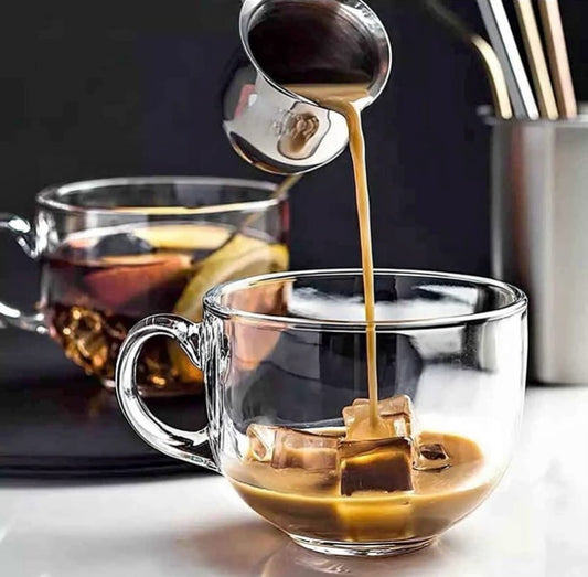 3PC GLASS TEACUP