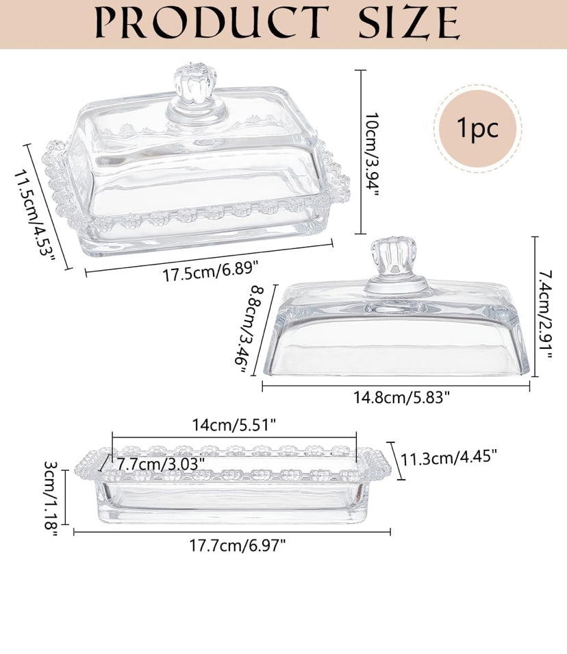 Glass Butter Dish