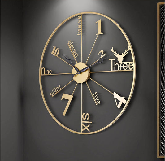 24” Metal Wall Clock