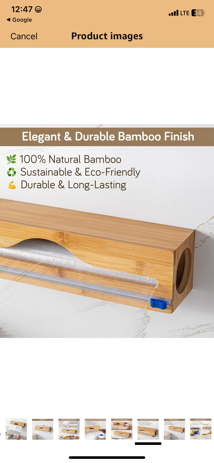 Bamboo Wrap Dispenser