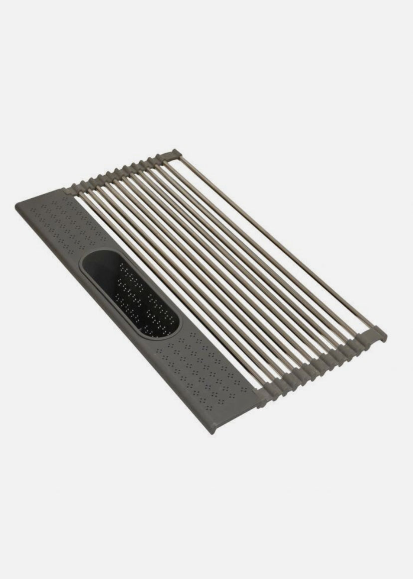 Roll-Up Stink Drying Rack W Utensil Holder