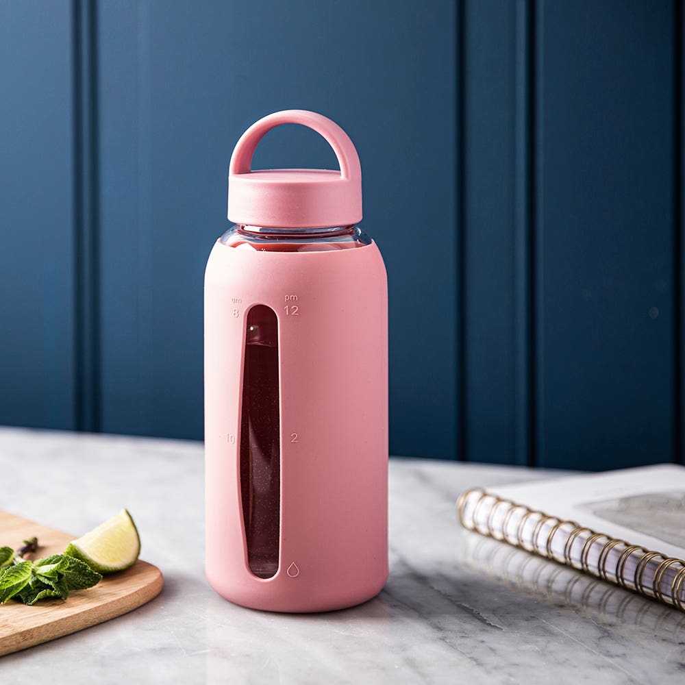 Glass Drinks Bottle W Silicon Sleeve