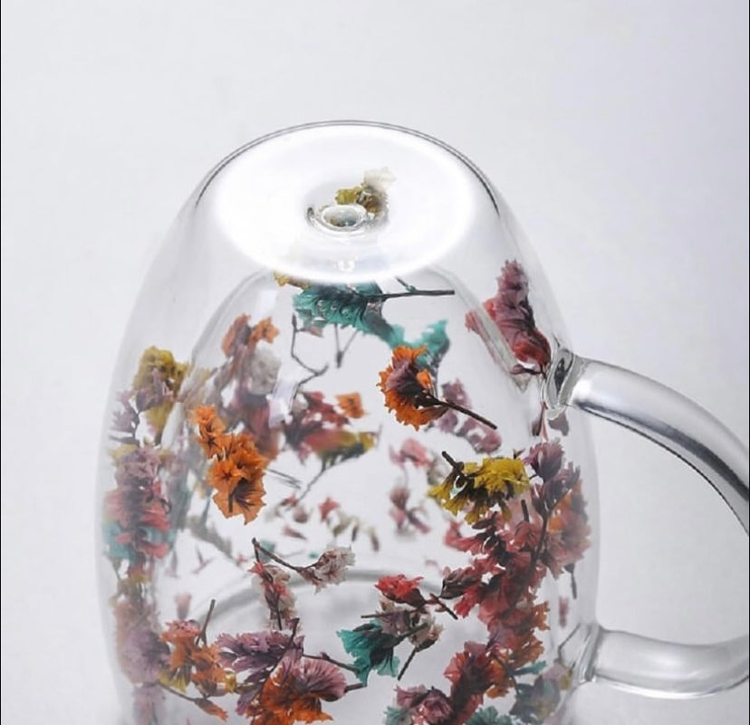 FLOWER GLASS DOUBLE WALL CUP