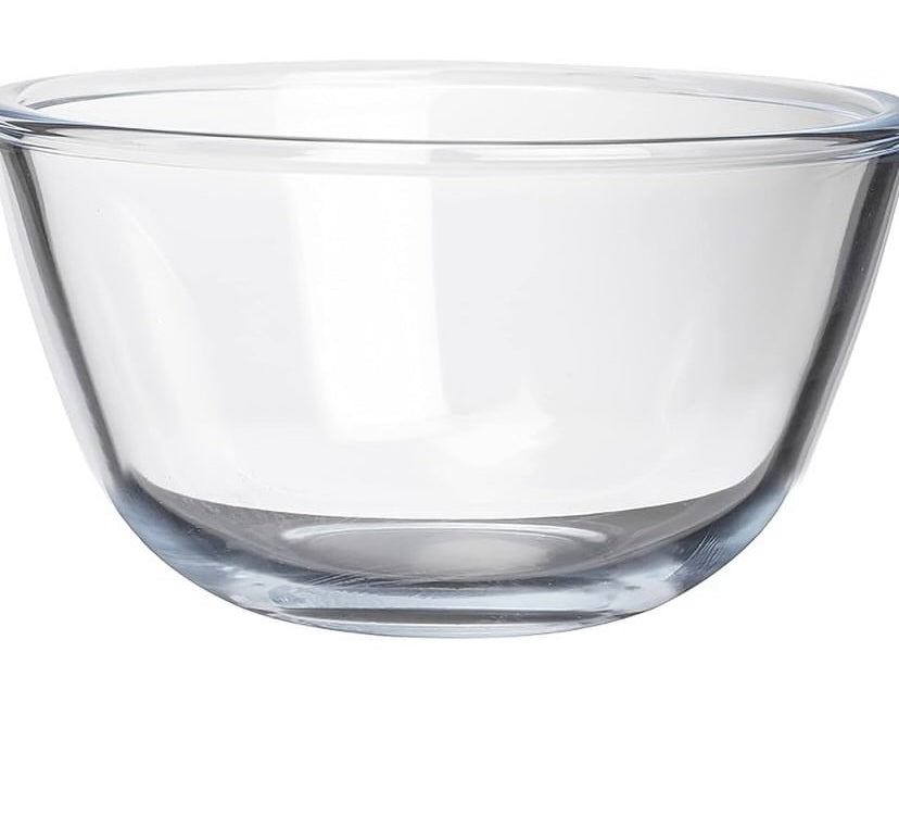 GLASS MIXING BOWL SET (2PC)