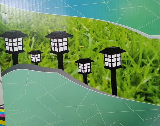 6pc Solar Stake Light