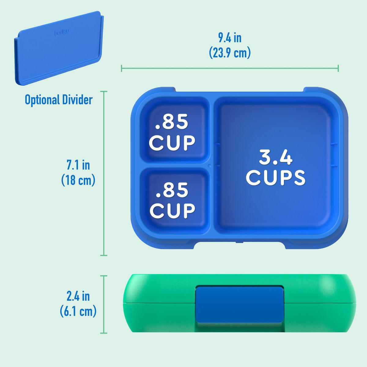 Bentgo Pop Leak Proof Lunch Box W Removable Divider