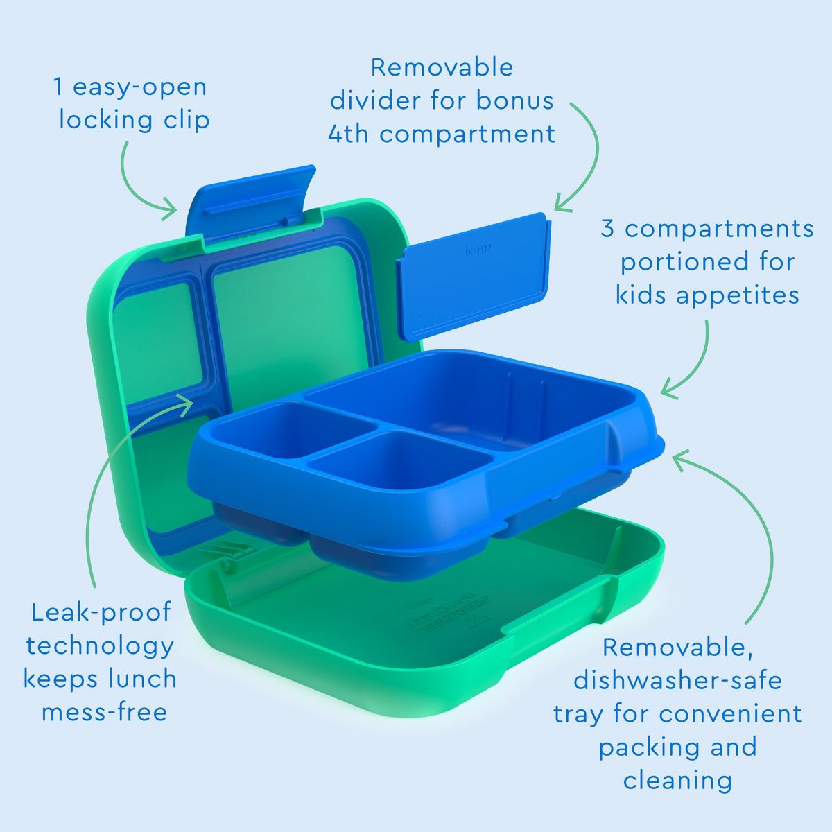 Bentgo Pop Leak Proof Lunch Box W Removable Divider
