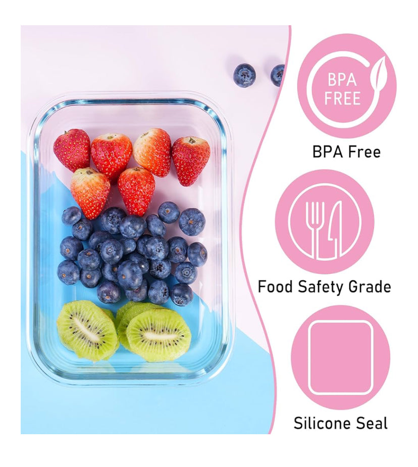 Glass Container with Lid (1520ml)