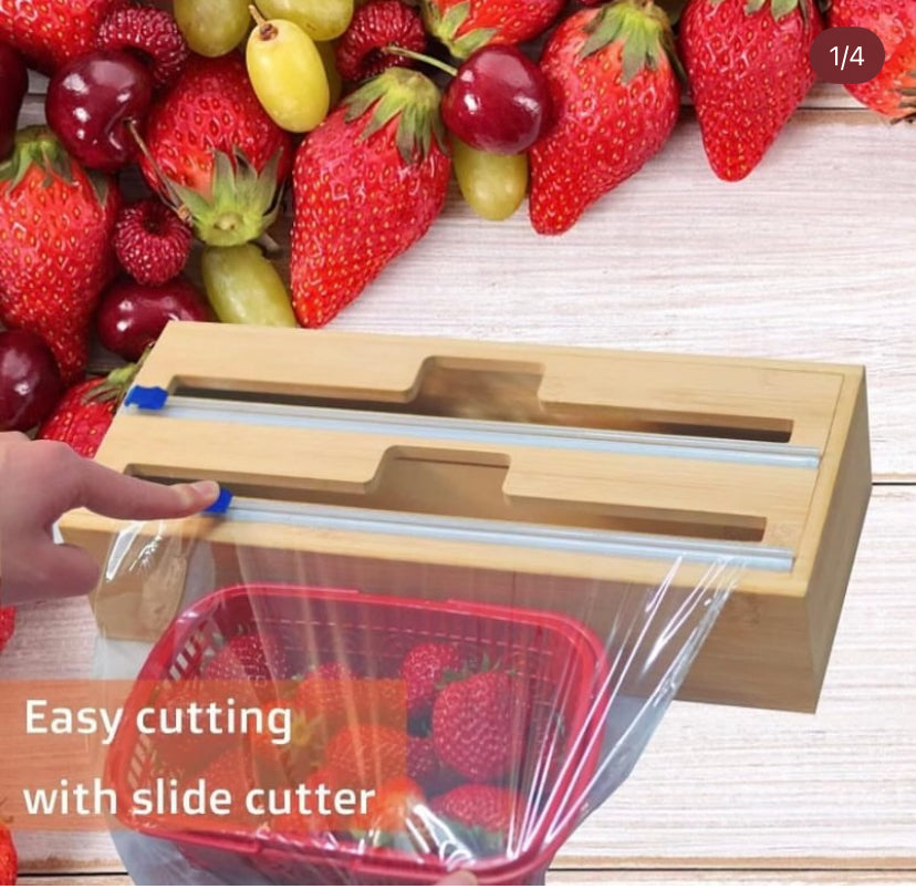 BAMBOO FOIL & PLASTIC WRAP ORGANIZER