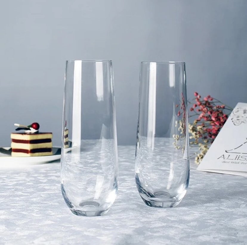 6PC Glass Champagne Flutes 10OZ