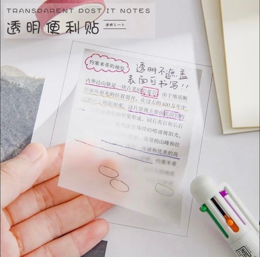 TRANSPARENT STICKY NOTES