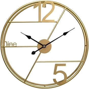 24” Metal Wall Clock