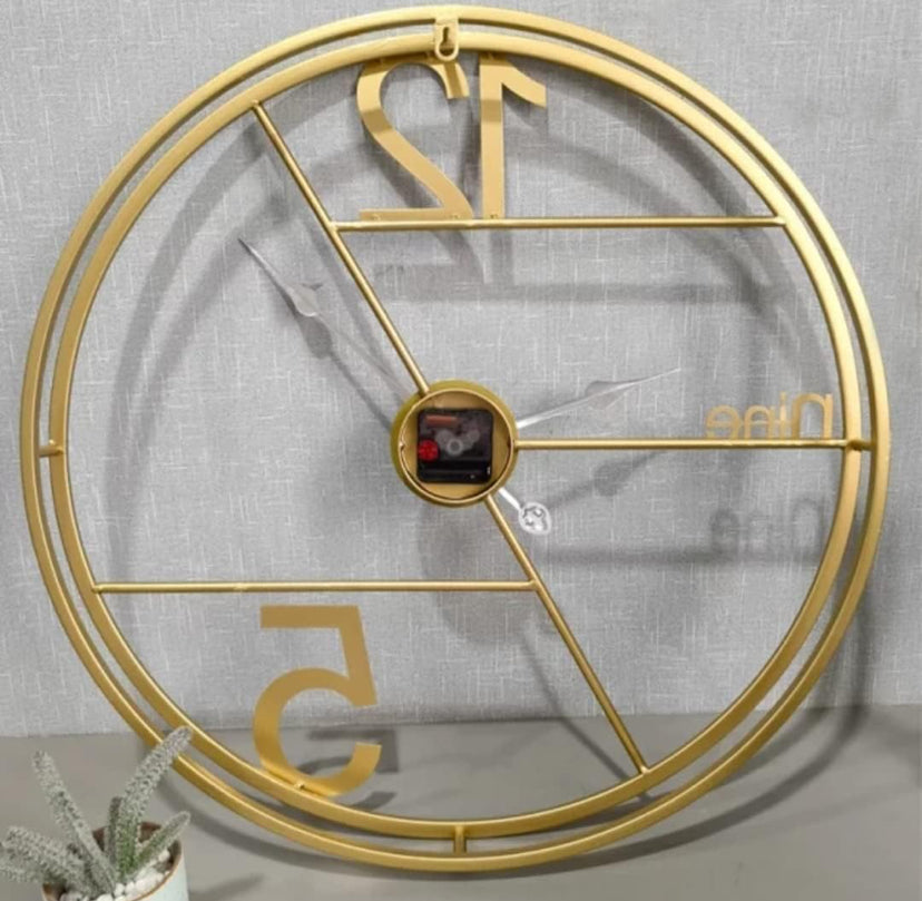 24” Metal Wall Clock