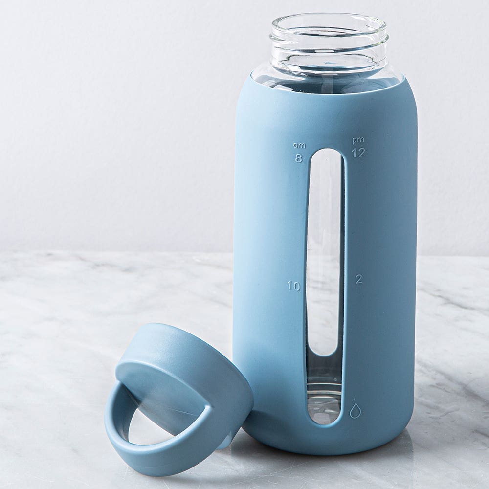 Glass Drinks Bottle W Silicon Sleeve