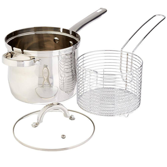 Oster Sangerfield Stainless Steel 3PC Deep Fryer Set