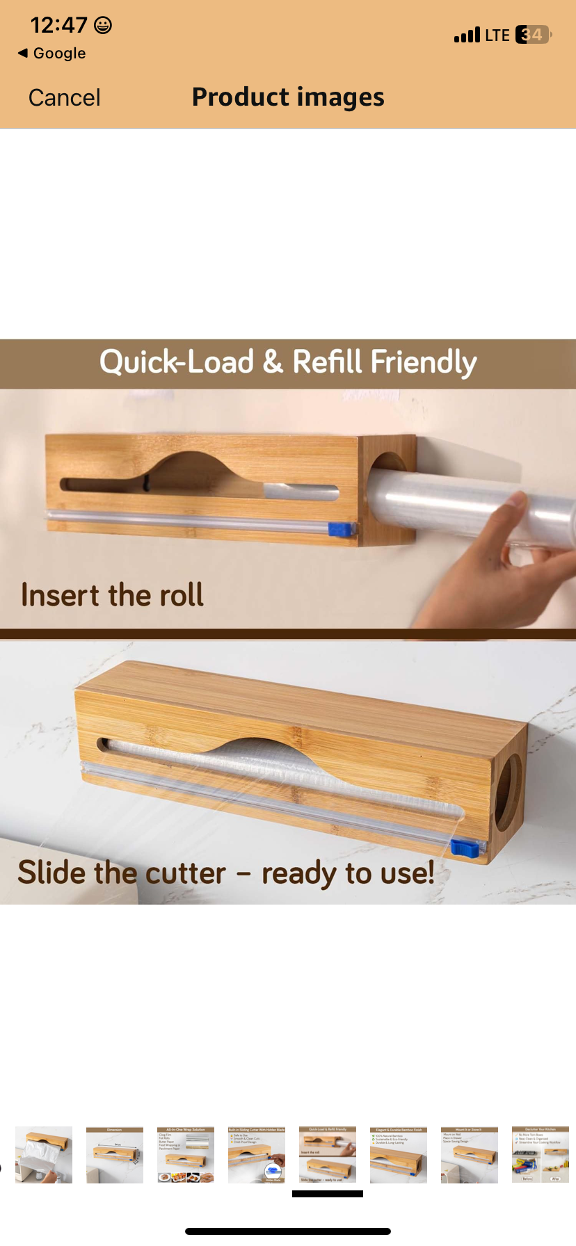 Bamboo Wrap Dispenser