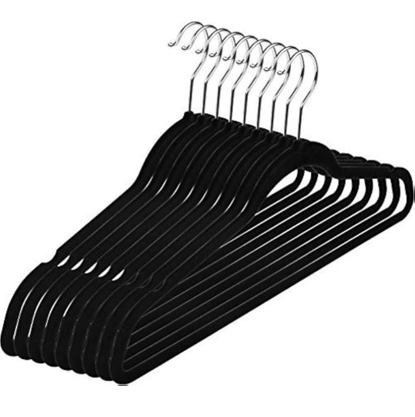 10 Pack Non-Slip Velvet Hangers