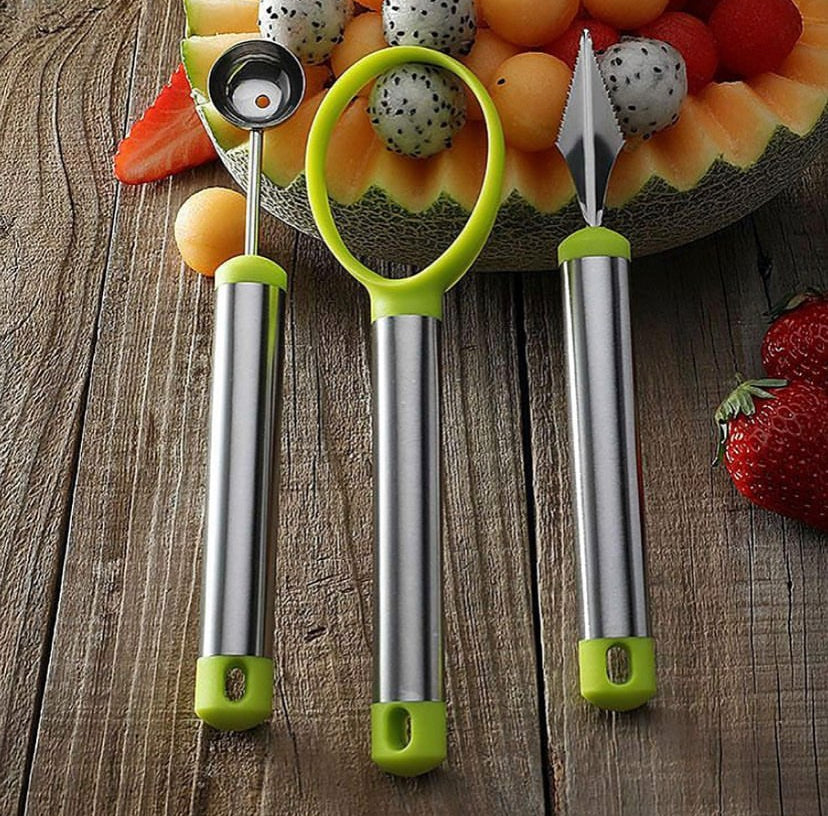 3 PC MULTI FRUIT CUTTER SET