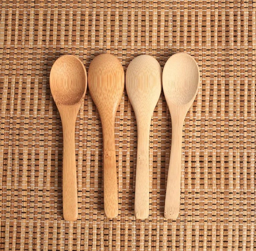 6PCS BAMBOO WOODEN SPOON (5”)