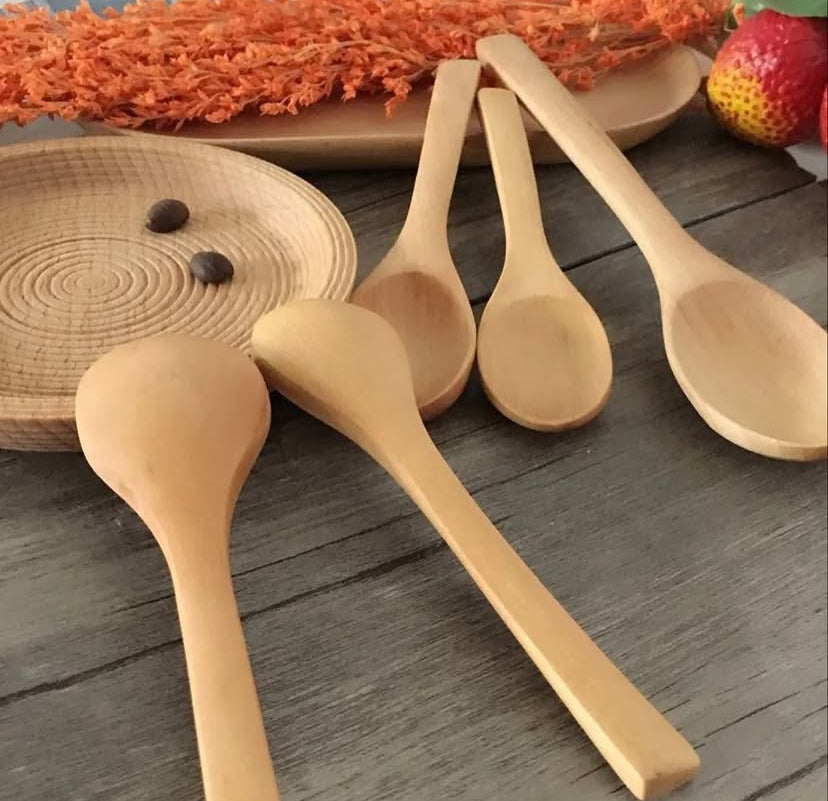 6PCS BAMBOO WOODEN SPOON (5”)