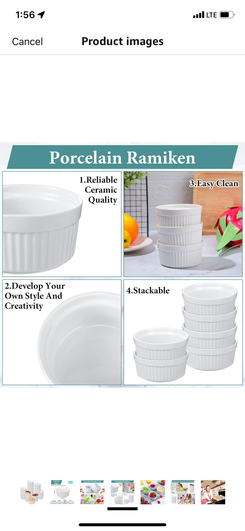 6PC Ramekins Creme Brulee Dishes (4.5oz)