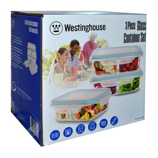 Westinghouse 3PC Glass Container Set