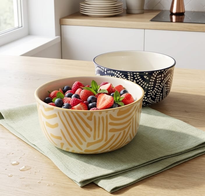 DH Porcelain Food Container W/Lid